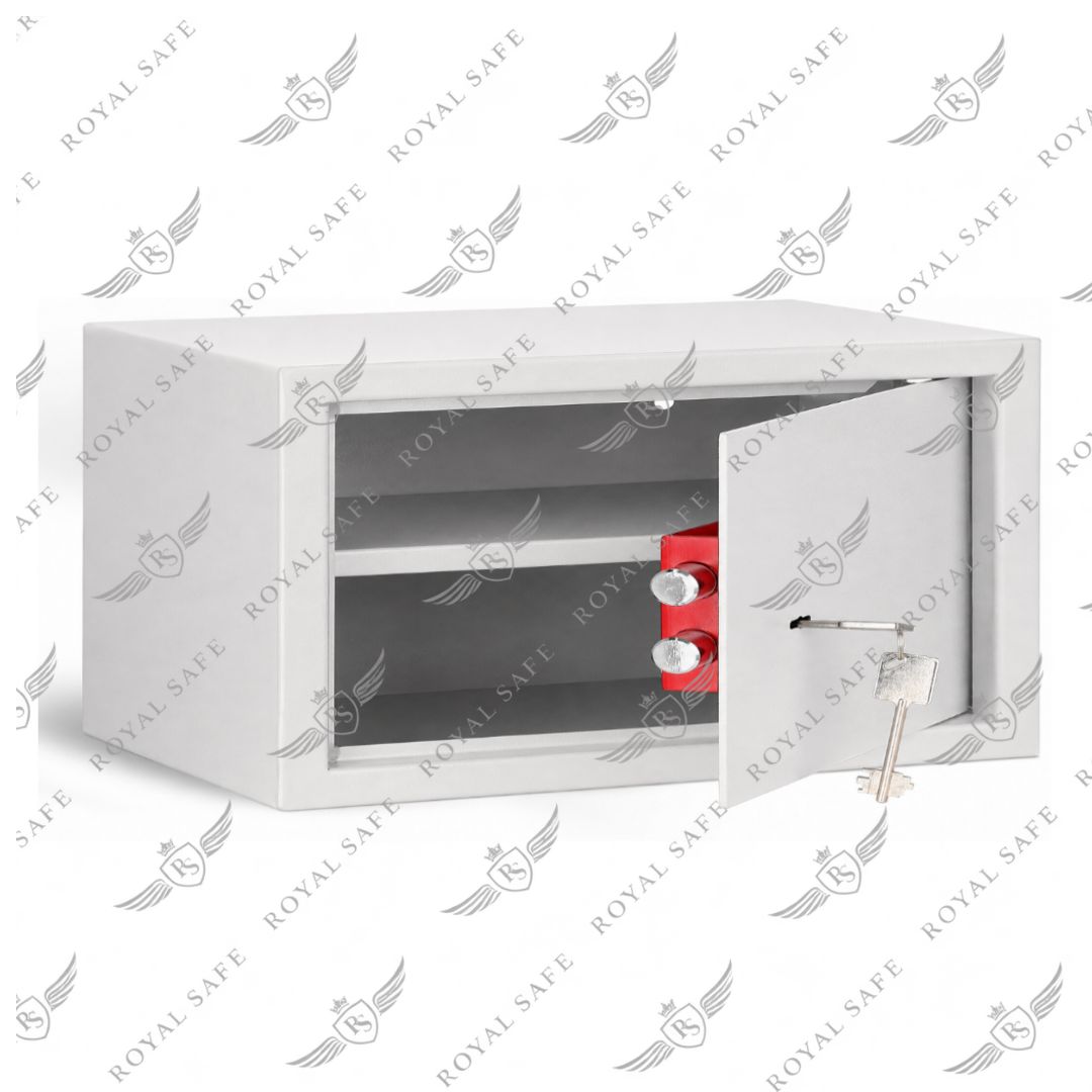 כספת מכנית עם מפתח (6 ק"ג) דגם KS-15 1 כספת מכנית KS-15 עם מנעול מפתח כפול שיניים