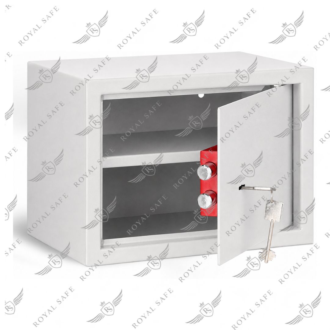 כספת מכנית עם מפתח (15 ק"ג) דגם KS-30 1 כספת מכנית KS-30 עם מנעול מפתח כפול שיניים