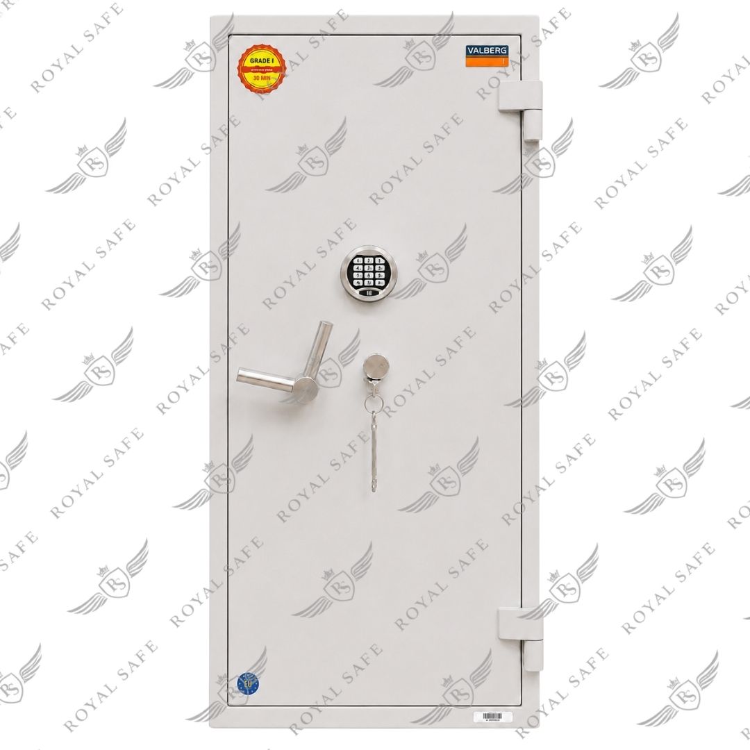 כספת שתי נעילות תקן EN 1143-1 Grade I (426 ק"ג) דגם ELKLG-12 2 כספת ELKLG-12 עם שתי נעילות תקן EN 1143-1 Grade I סגורה – מבט בזווית
