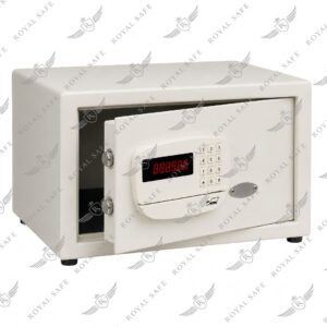 כספת דיגיטלית ממונעת EM-250-CM 10 ק״ג עם דלת חצי פתוחה
