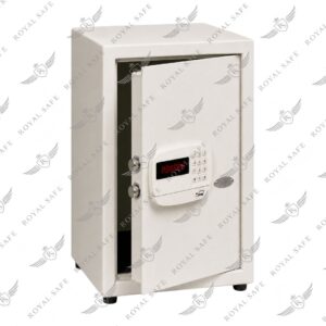 כספת דיגיטלית ממונעת EM-560-CM 25 ק״ג עם דלת חצי פתוחה